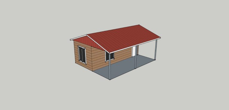 35 m2 Verandeli Konteyner Ev Sevkar Prefabrik