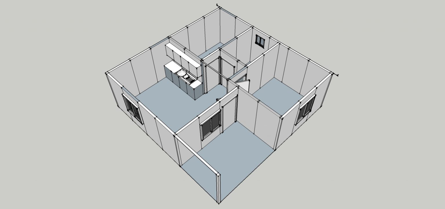 70 m2 Prefabrik Ev Sevkar Prefabrik